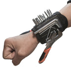 Magnetic wristband for keeping fasteners close