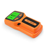 Wall detector scanning a surface during installation work