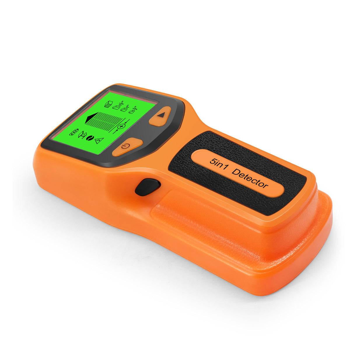 Wall detector scanning a surface during installation work