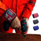 Magnetic wristband for screws and small metal parts