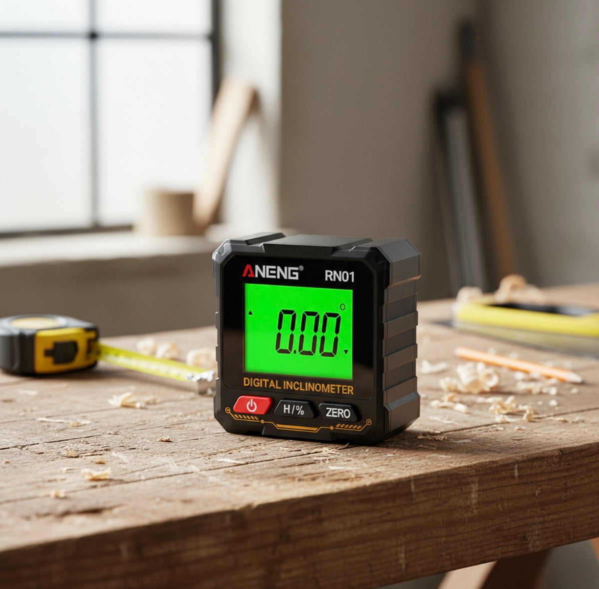 Digital Angle Finder & Inclinometer 360°