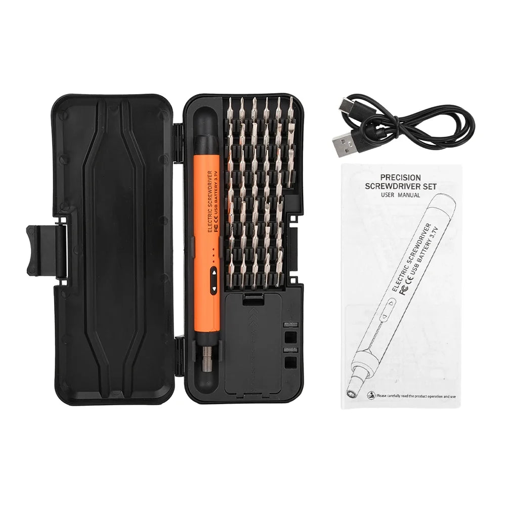 Electric precision screwdriver complete set
