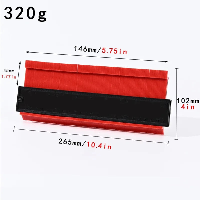 Lockable contour gauge profile tool – view 10