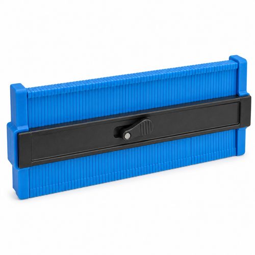 Contour gauge with locking lever