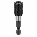 Single black magnetic quick-release bit holder