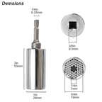 Universal Socket 7–19 mm with drill adapter – view 4