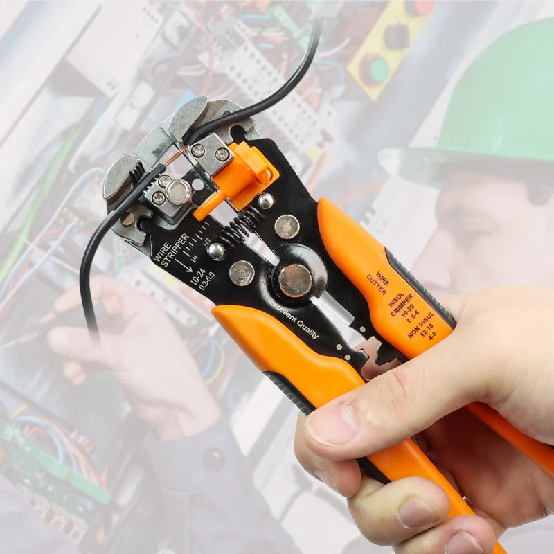 Automatic wire stripper and crimping tool – view 5